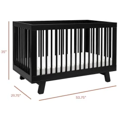 Hudson 3-in-1 Convertible Crib + Toddler Rail