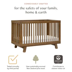 Hudson 3-in-1 Convertible Crib + Toddler Rail