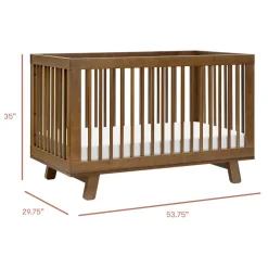 Hudson 3-in-1 Convertible Crib + Toddler Rail