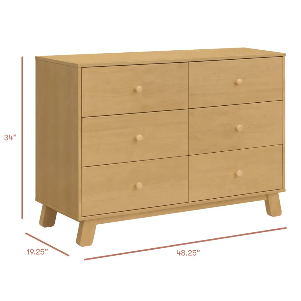 Hudson Modern 6-Drawer Assembled Dresser (48")