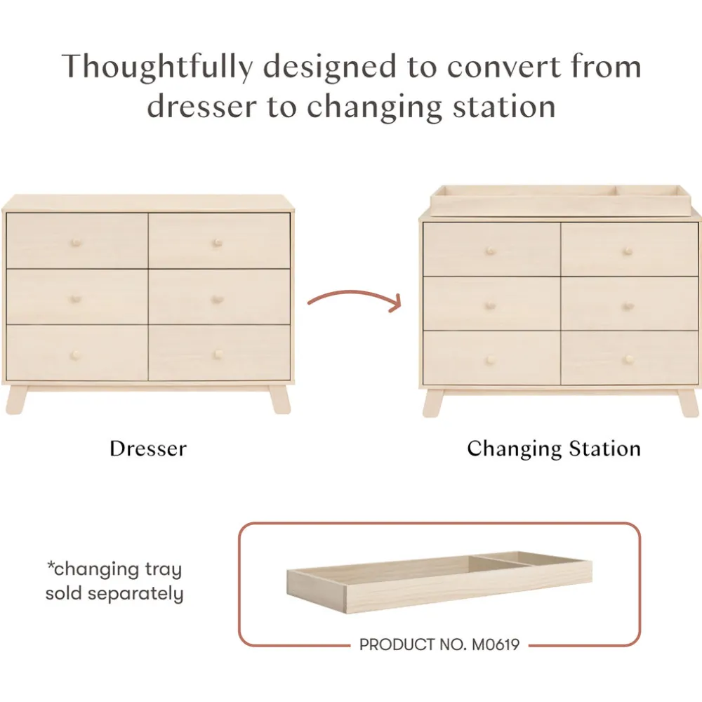Hudson Modern 6-Drawer Assembled Dresser (48")