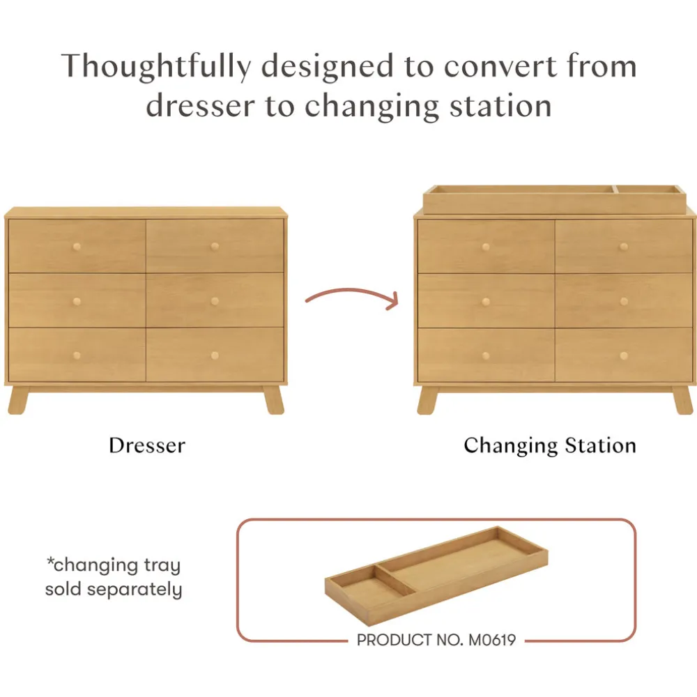 Hudson Modern 6-Drawer Assembled Dresser (48")