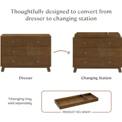 Hudson Modern 6-Drawer Assembled Dresser (48