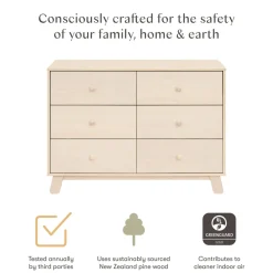 Hudson Modern 6-Drawer Assembled Dresser (48