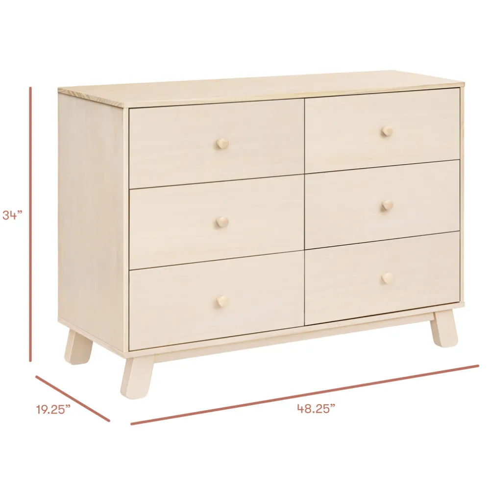Hudson Modern 6-Drawer Assembled Dresser (48")