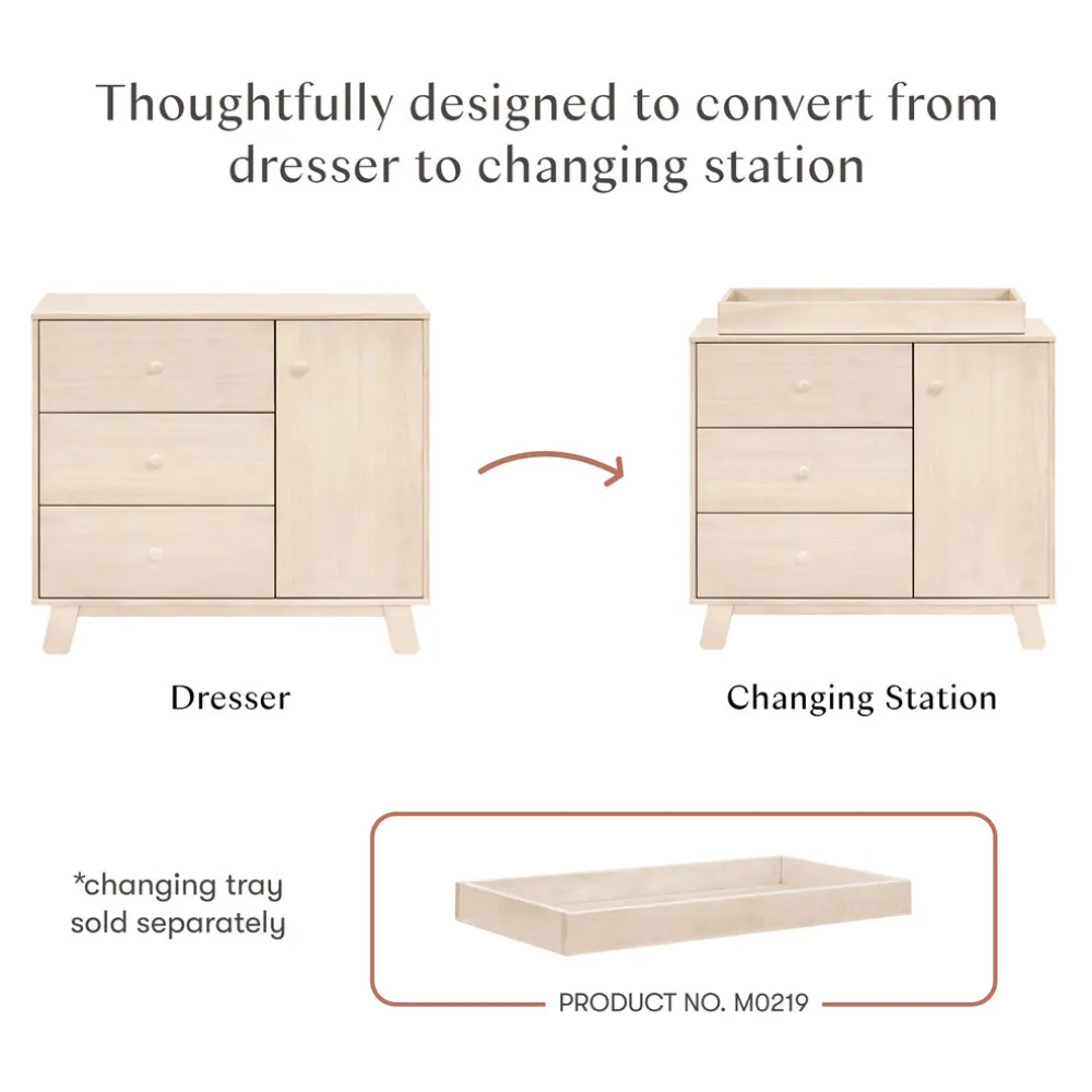 Hudson Modern 3-Drawer Dresser