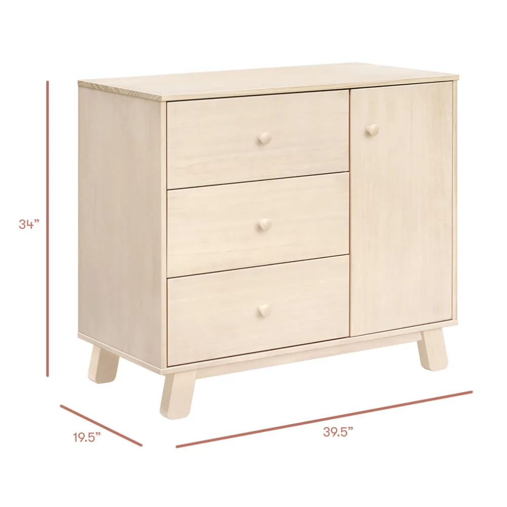 Hudson Modern 3-Drawer Dresser