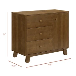 Hudson Modern 3-Drawer Dresser