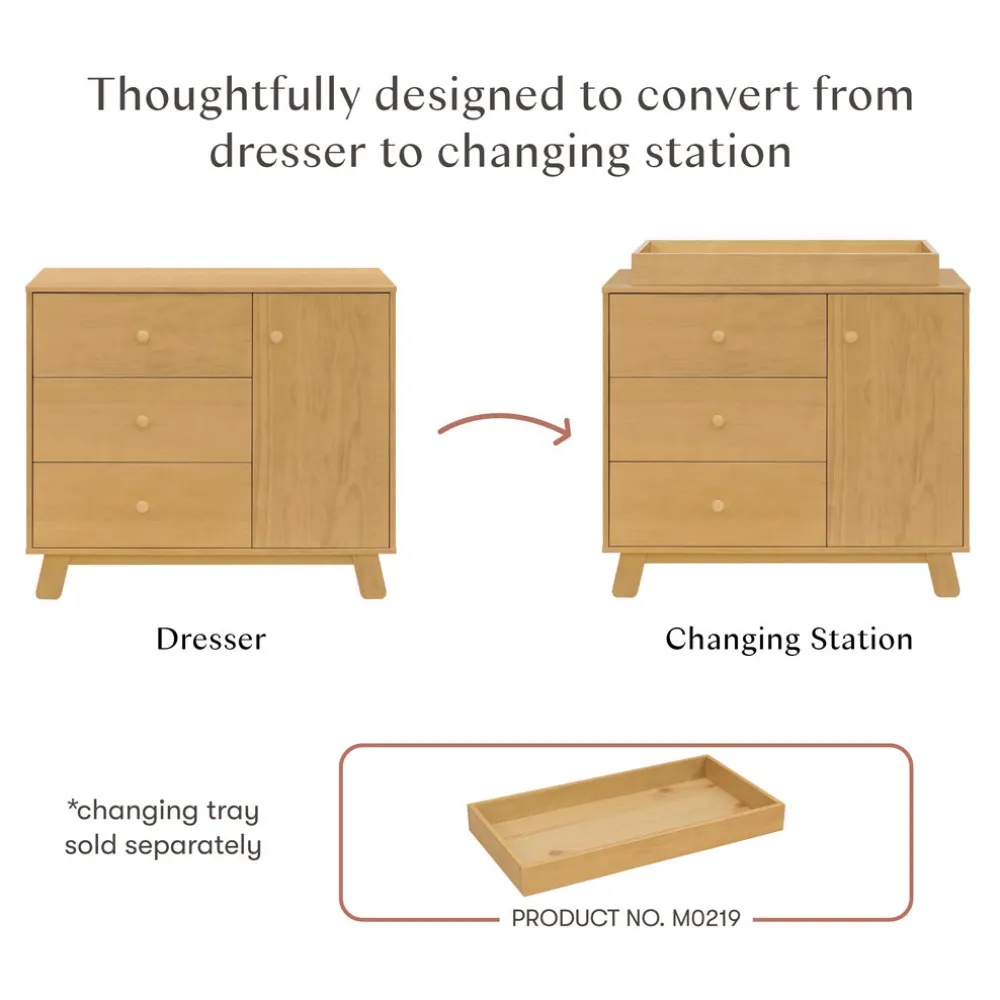 Hudson Modern 3-Drawer Dresser