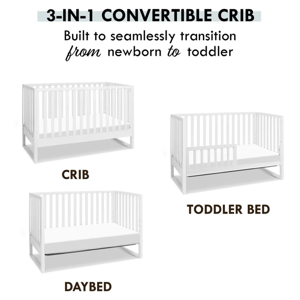 Hunter 3-in-1 Convertible Crib