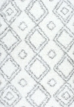 Iola Easy Shag Rug in White