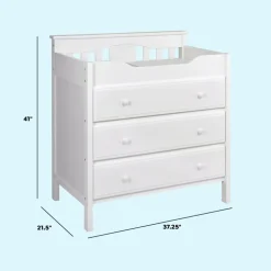 Jayden 3-Drawer Changer Dresser