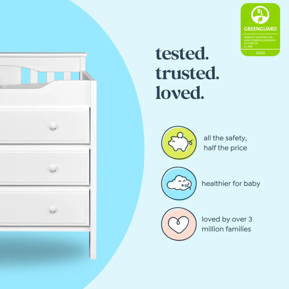 Jayden 3-Drawer Changer Dresser