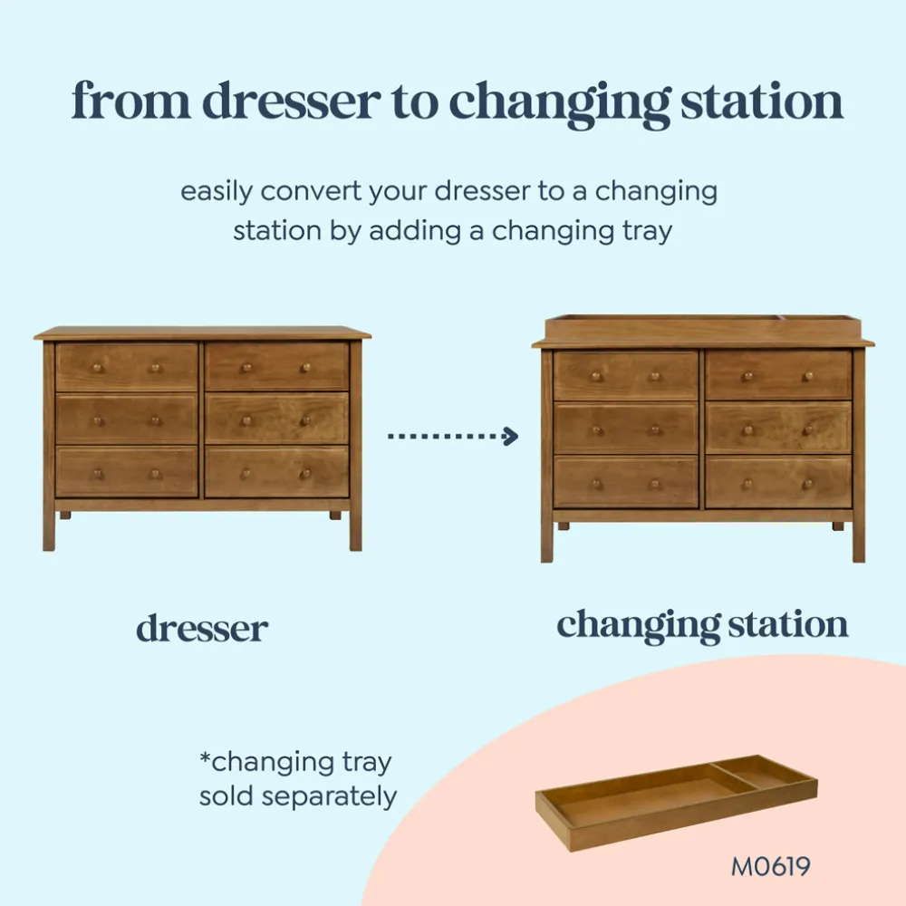 Jayden 6-Drawer Double Wide Dresser