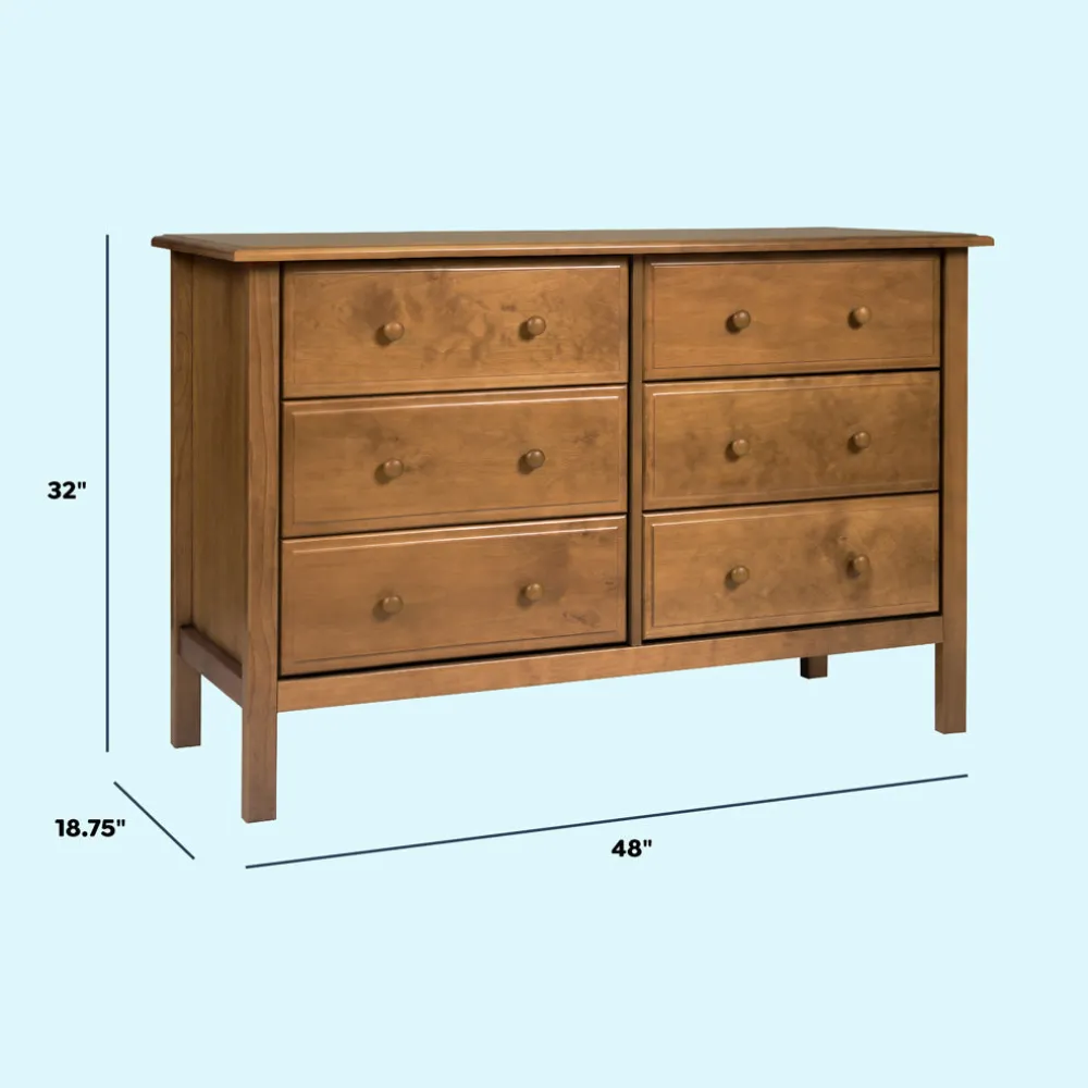 Jayden 6-Drawer Double Wide Dresser