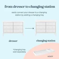 Jayden 6-Drawer Double Wide Dresser