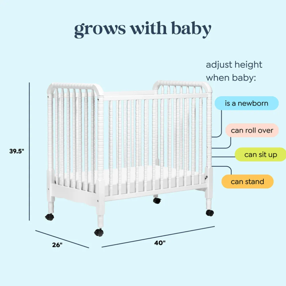 Jenny Lind 3-in-1 Convertible Mini Crib