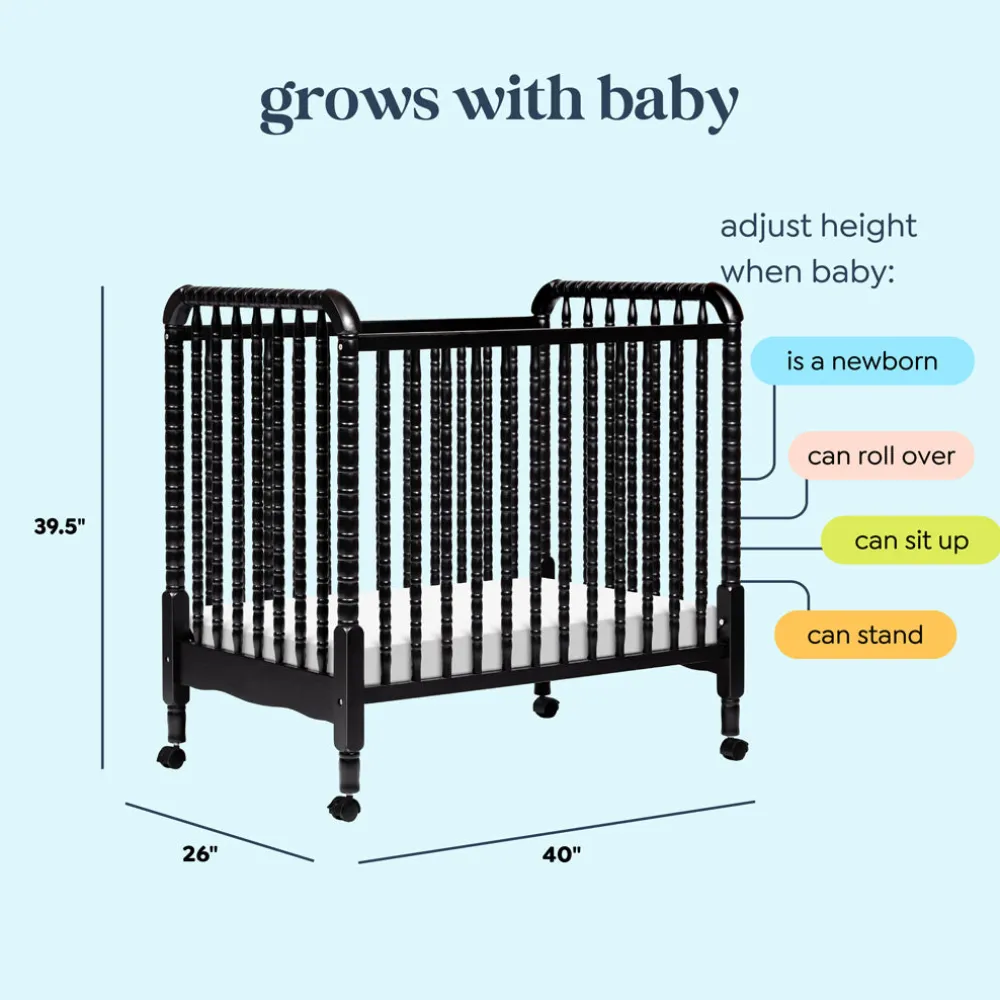 Jenny Lind 3-in-1 Convertible Mini Crib