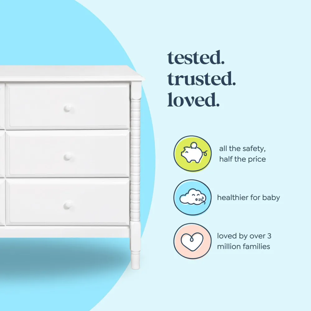 Jenny Lind Spindle 6-Drawer Dresser