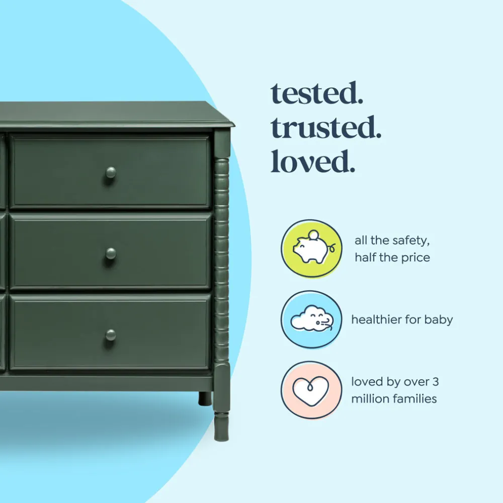 Jenny Lind Spindle 6-Drawer Dresser