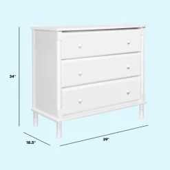 Jenny Lind Spindle 3-Drawer Dresser