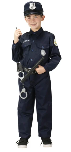 Junior Police Officer Suit with Cap and Belt