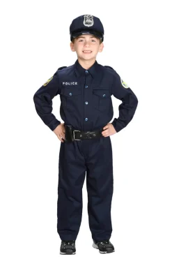 Junior Police Officer Suit with Cap and Belt