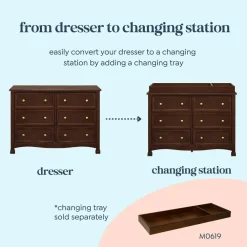 Kalani 6-Drawer Double Wide Dresser