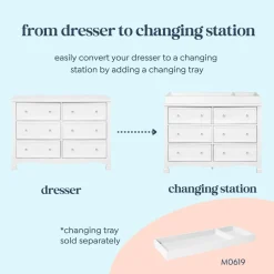 Kalani 6-Drawer Double Wide Dresser
