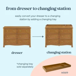 Kalani 6-Drawer Double Wide Dresser