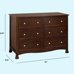 Kalani 6-Drawer Double Wide Dresser