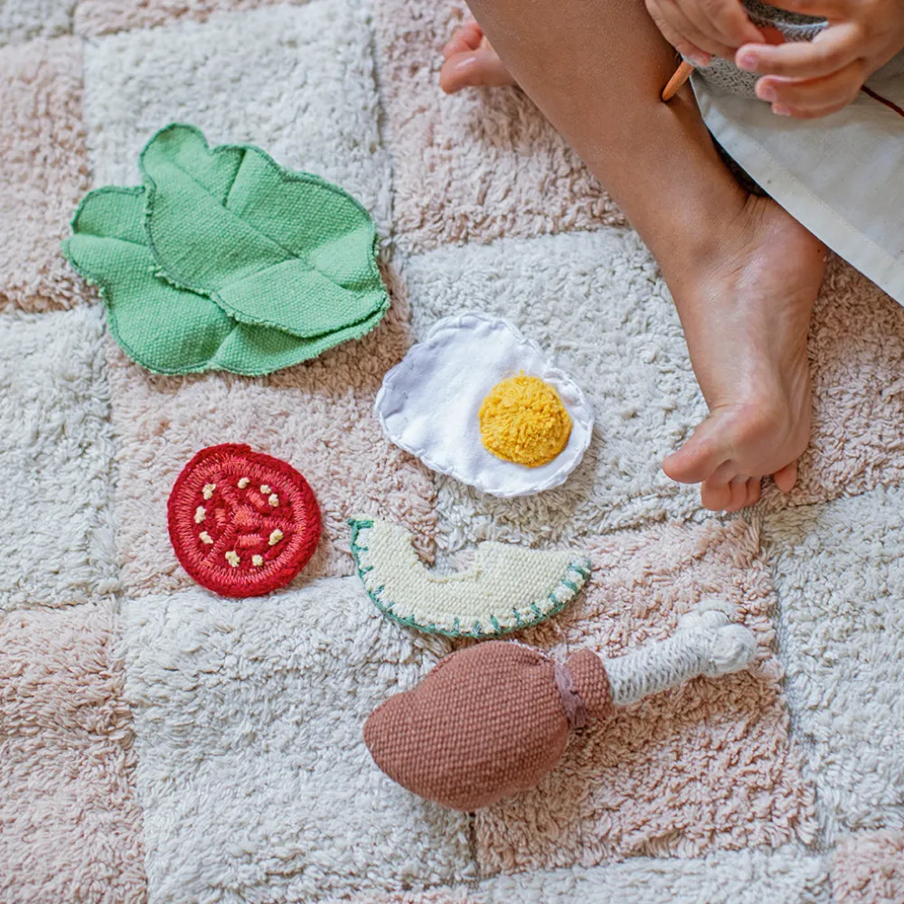 Kitchen Tiles Washable Rug