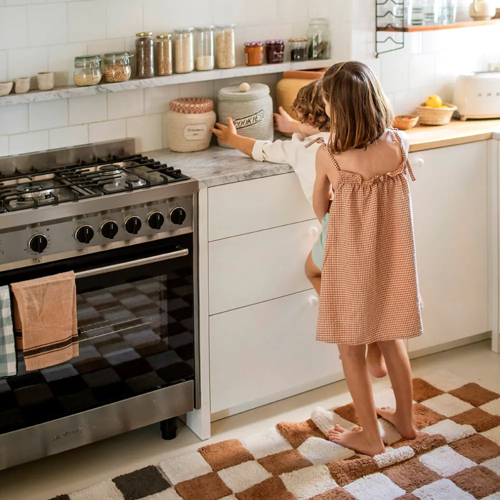 Kitchen Tiles Washable Rug