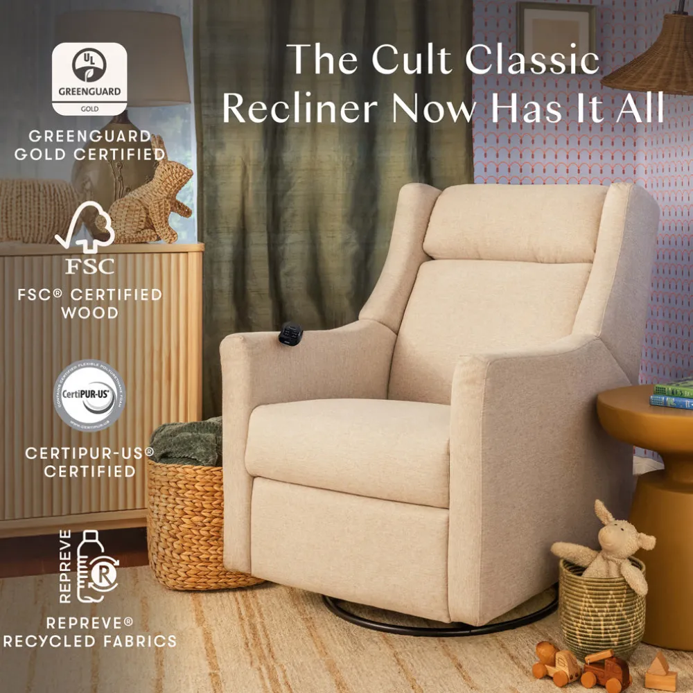 Kiwi Deluxe Power Recliner and Swivel Glider with Heat and Massage