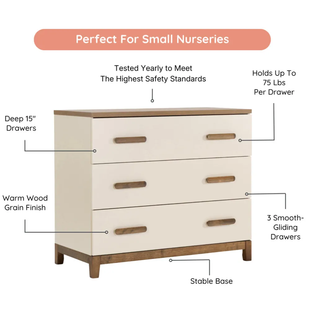 Lala Little 3-Drawer Dresser