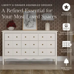 Liberty 9-Drawer Assembled Dresser