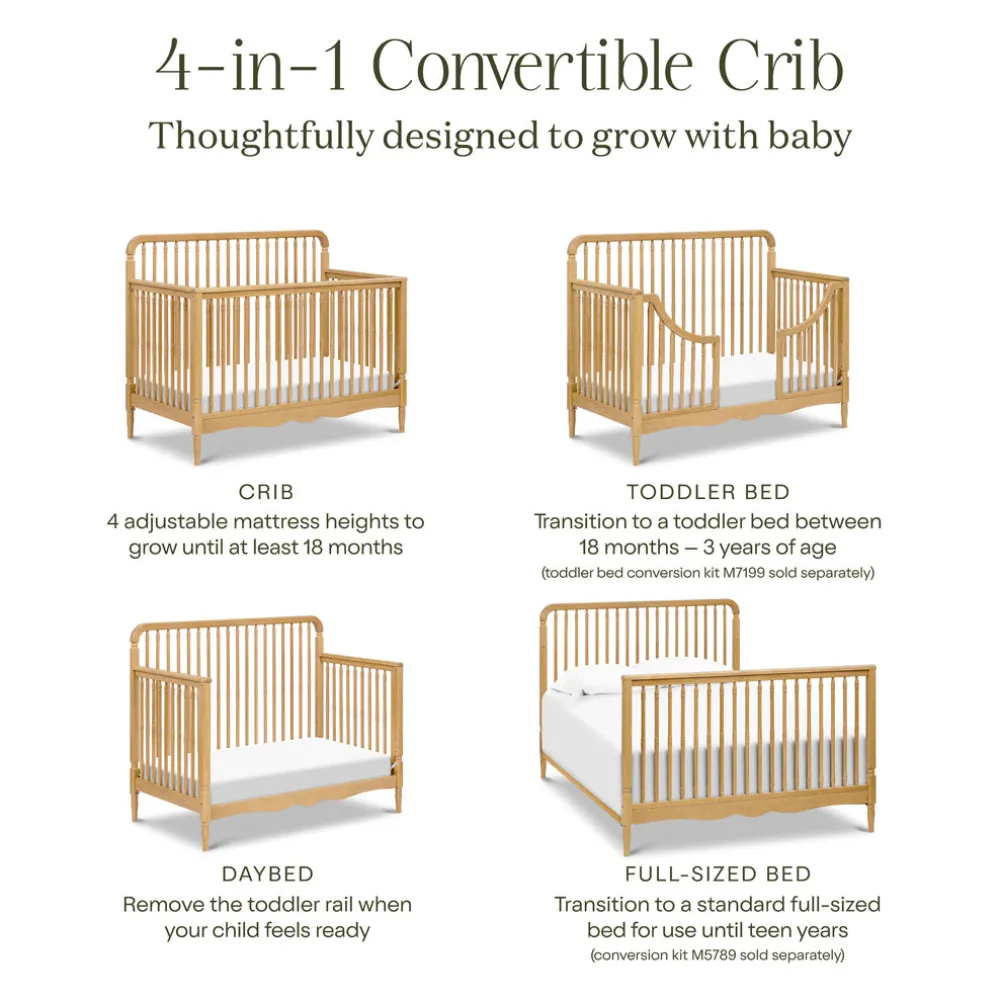 Liberty 4-in-1 Convertible Spindle Crib