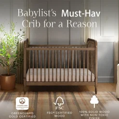 Liberty 3-in-1 Convertible Spindle Crib + Toddler Bed Conversion Kit