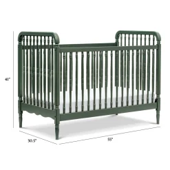 Liberty 3-in-1 Convertible Spindle Crib + Toddler Bed Conversion Kit