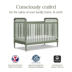 Liberty 3-in-1 Convertible Spindle Crib + Toddler Bed Conversion Kit