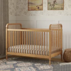 Liberty 3-in-1 Convertible Spindle Crib + Toddler Bed Conversion Kit