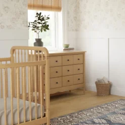 Liberty 3-in-1 Convertible Spindle Crib + Toddler Bed Conversion Kit