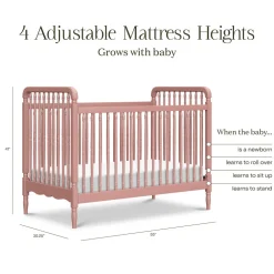 Liberty 3-in-1 Convertible Spindle Crib + Toddler Bed Conversion Kit