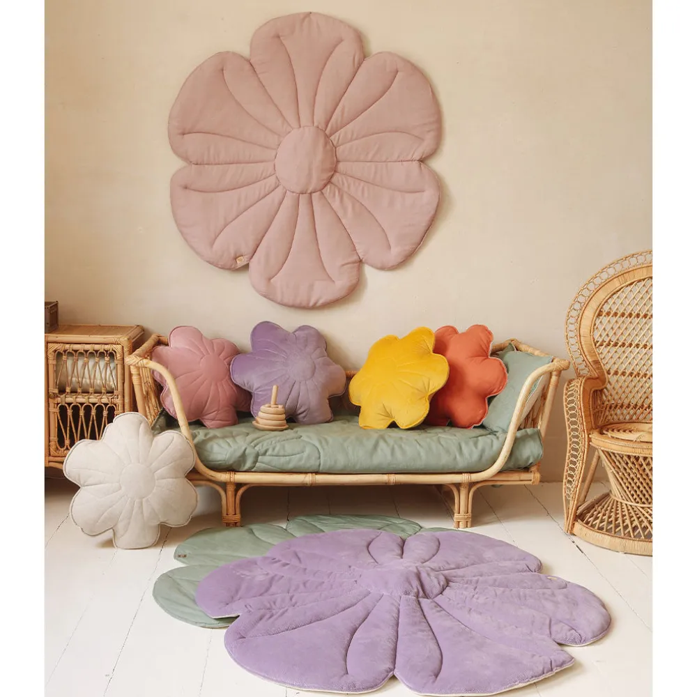 Linen Flower Mat
