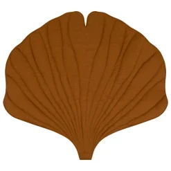 Linen Ginkgo Leaf Mat