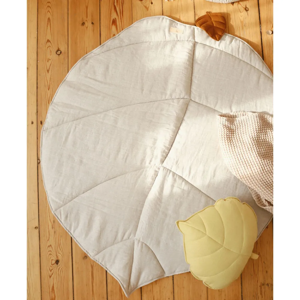 Linen Leaf Mat