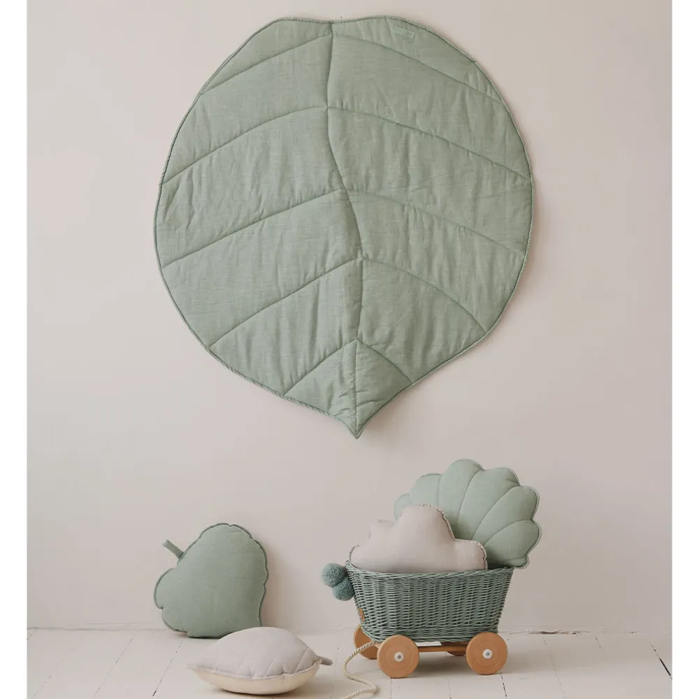 Linen Leaf Mat