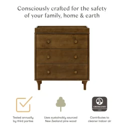 Lolly 3-Drawer Compact Changer Dresser with Removable Changing Tray (34")