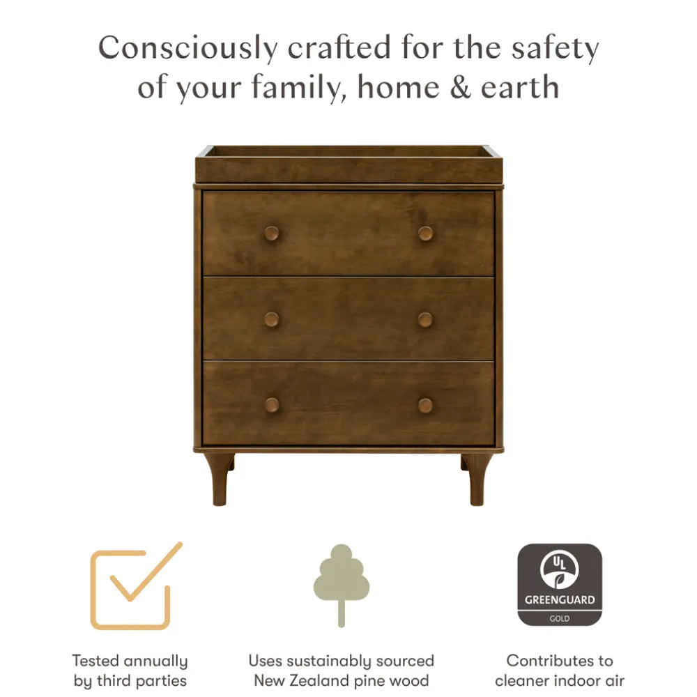 Lolly 3-Drawer Compact Changer Dresser with Removable Changing Tray (34")