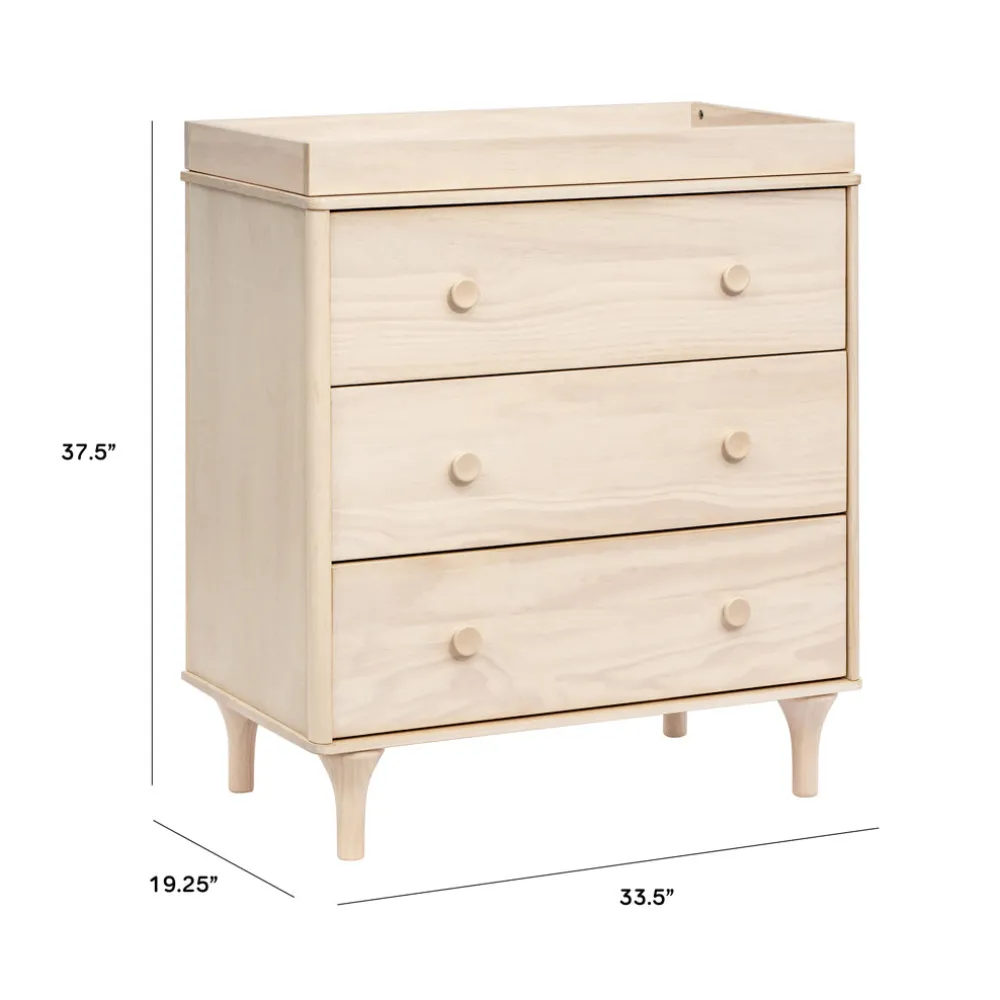 Lolly 3-Drawer Compact Changer Dresser with Removable Changing Tray (34")